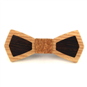 Bicolor Wooden Bow Tie