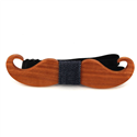 Mustache Wooden Bow Tie