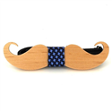 Mustache Wooden Bow Tie