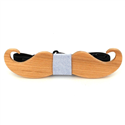 Mustache Wooden Bow Tie