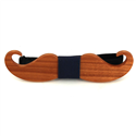 Mustache Wooden Bow Tie