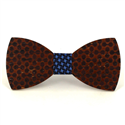Double Sphere Wooden Bow Tie