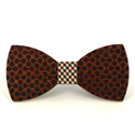 Double Sphere Wooden Bow Tie