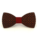Double Sphere Wooden Bow Tie