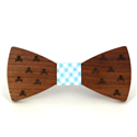 Skull Wooden Bow Tie