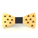 Skull Wooden Bow Tie