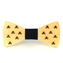 Skull Wooden Bow Tie