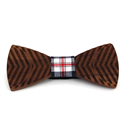 Zebra Wood Bow Tie