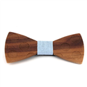 Wooden Bow Tie with Circles