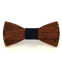 Wooden Bow Tie with Circles