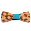 Plaid Wooden Bow Tie