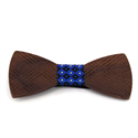Plaid Wooden Bow Tie