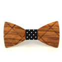 Plaid Wooden Bow Tie