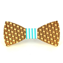 Wooden Cube Bow Tie