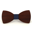 Geometric Pattern Wooden Bow Tie