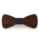 Geometric Pattern Wooden Bow Tie