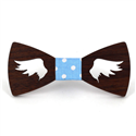 Hollow Wing Wooden Bow Tie