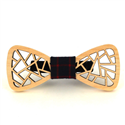 Hollow Wood Bow Tie with Designs