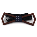 Hollow Deltoid Wooden Bow Tie