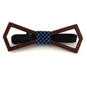 Deltoid Hollow Wood Bow Tie