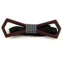 Hollow Deltoid Wooden Bow Tie