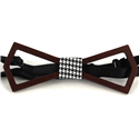 Hollow Deltoid Wood Bow Tie