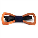 Hollow Rounded Wooden Bow Tie
