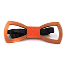 Rounded Hollow Wooden Bow Tie