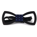 Rounded Hollow Wooden Bow Tie