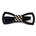 Rounded Hollow Wooden Bow Tie