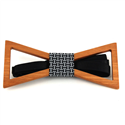 Triangular Hollow Wooden Bow Tie