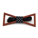 Hollow Triangular Wooden Bow Tie