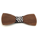 Smooth Wood Bow Tie