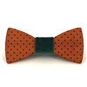 Polka Dot Wooden Bow Tie
