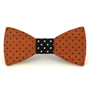 Polka Dot Wooden Bow Tie