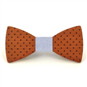 Polka Dot Wooden Bow Tie
