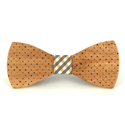 Polka Dot Wooden Bow Tie
