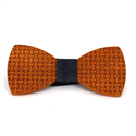 Grid Wooden Bow Tie