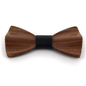 Textured Wooden Bow Tie