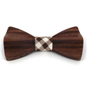 Textured Wooden Bow Tie