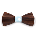 Textured Wooden Bow Tie
