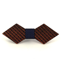 Diamond Checkered Wooden Bow Tie