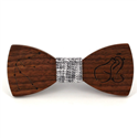 Zodiac Aquarius Wooden Bow Tie