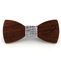 Scorpio Zodiac Wooden Bow Tie