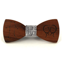 Gemini Zodiac Wooden Bow Tie