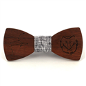 Leo Zodiac Wooden Bow Tie