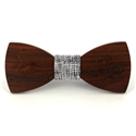 Pisces Zodiac Wooden Bow Tie