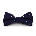 Purple Bow Tie with Square Dots