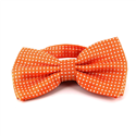Orange Bow Tie with White Dots