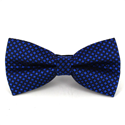 Black Bow Tie with Blue Crosses